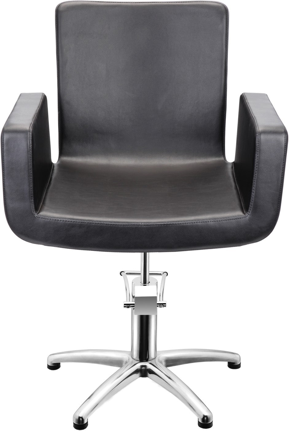 Sibel Attractio Friseurstuhl Schwarz mit 5 Stern Basis
