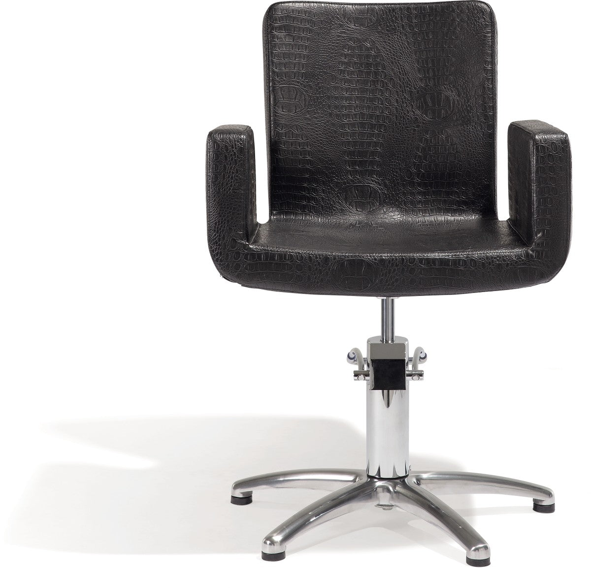 Sibel Attractio Friseurstuhl Kroco Schwarz mit 5 Stern Basis
