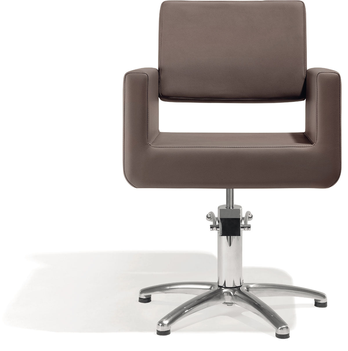 Sibel Felicitas Friseurstuhl Braun mit 5 Stern Basis