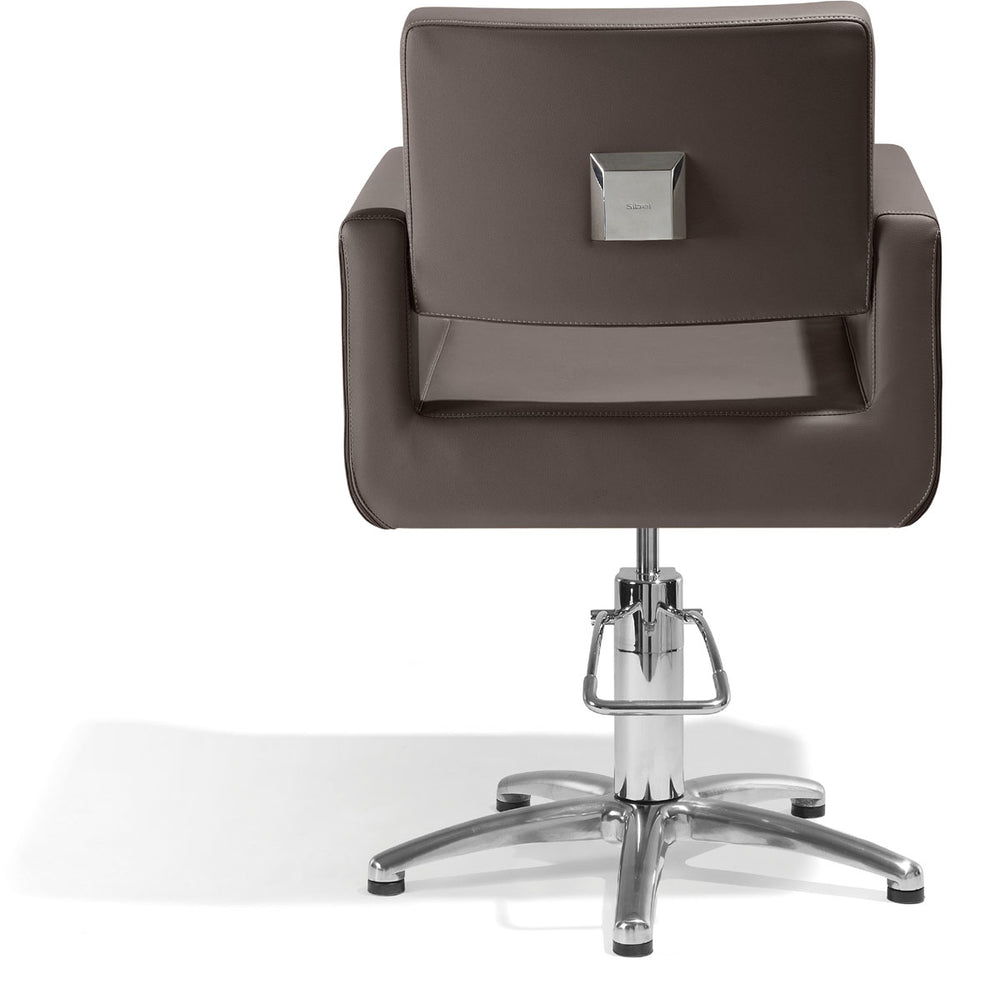 Sibel Felicitas Friseurstuhl Braun mit 5 Stern Basis