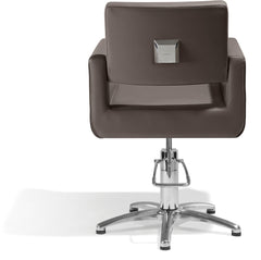 Sibel Felicitas Friseurstuhl Braun mit 5 Stern Basis
