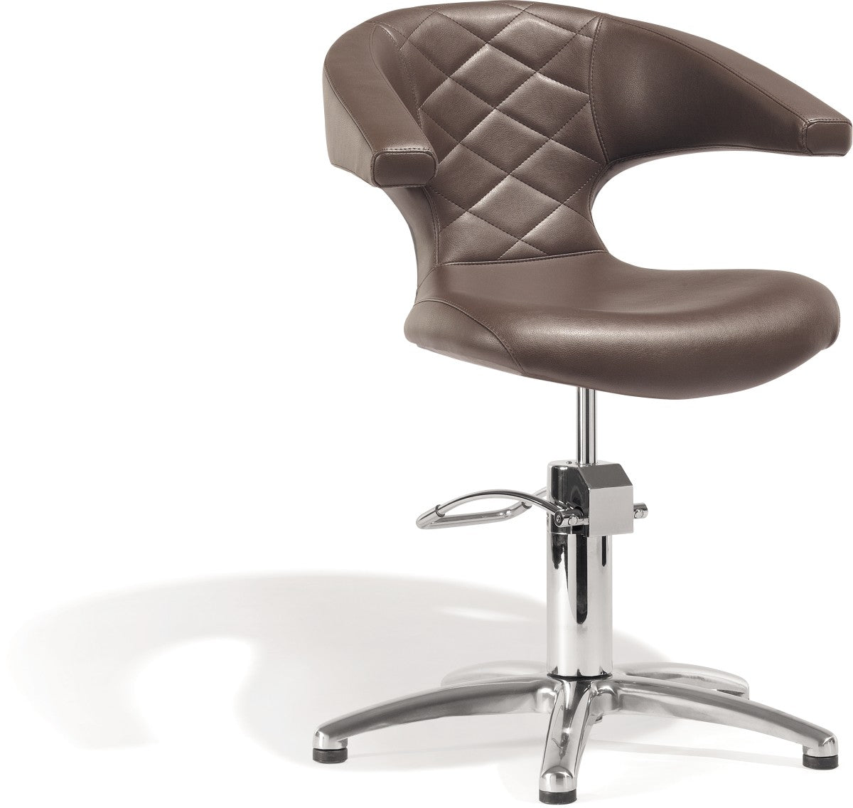 Sibel Sensualis Friseurstuhl Braun mit 5 Stern Basis