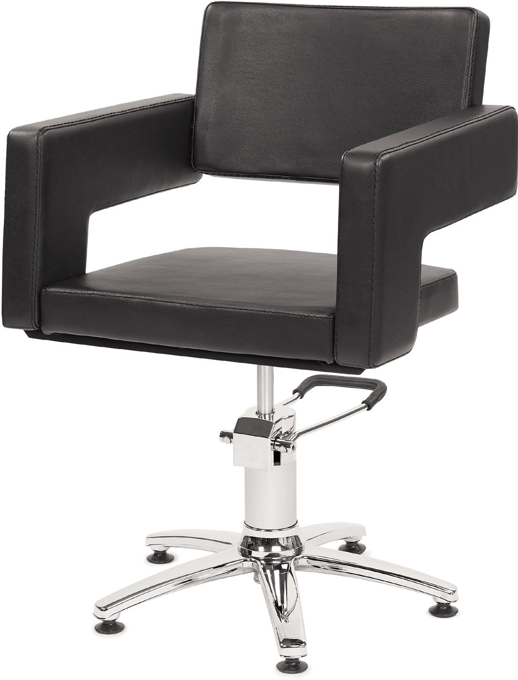 Original Best Buy Odeon Friseurstuhl Schwarz mit 5 Stern Basis
