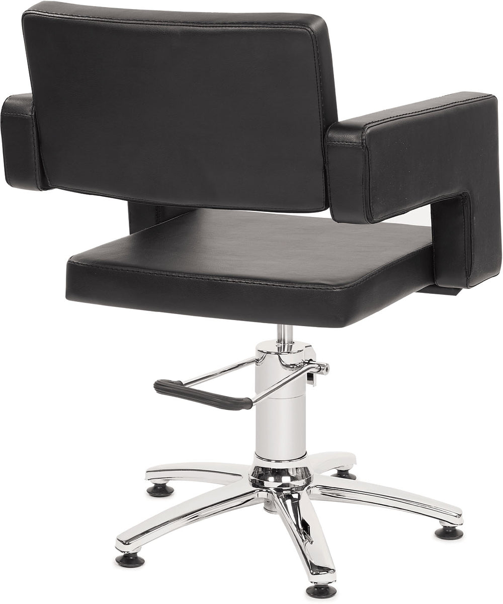 Original Best Buy Odeon Friseurstuhl Schwarz mit 5 Stern Basis