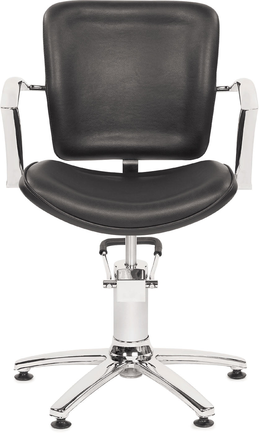 Original Best Buy George V Friseurstuhl Schwarz mit 5 Stern Basis
