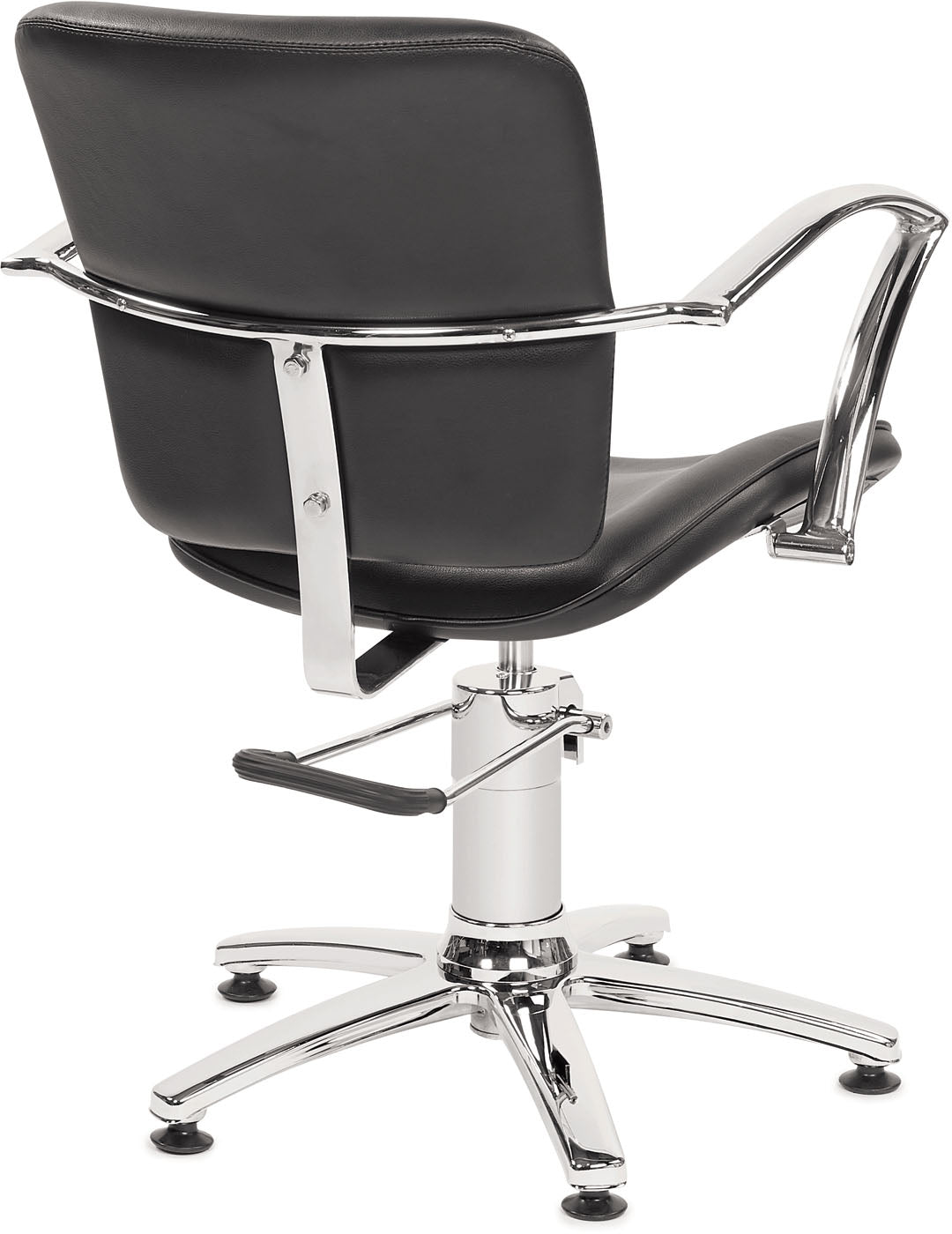Original Best Buy George V Friseurstuhl Schwarz mit 5 Stern Basis