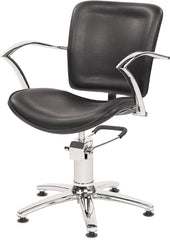 Original Best Buy George V Friseurstuhl Schwarz mit 5 Stern Basis