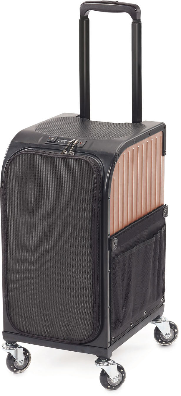Sibel Rollercoaster Stoolcase Rollhocker Koffer Rosa Gold