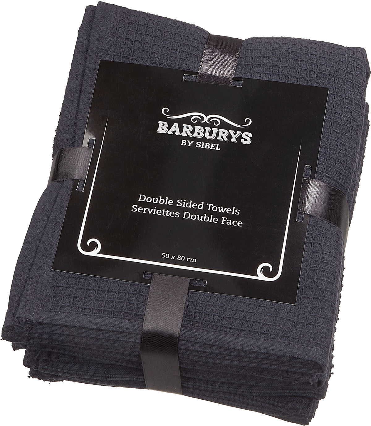 Barburys Double Side Baumwolltuch schwarz