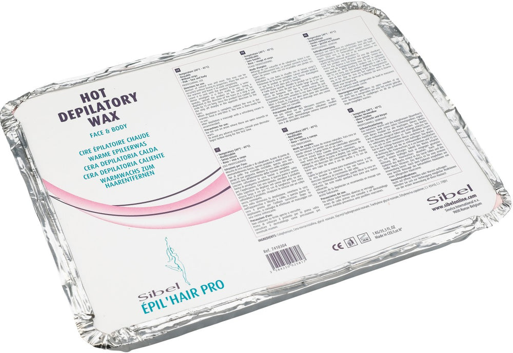 Sibel Èpilhair pro Wieder Verwendbares Heißwachs Block Maxi PRO Rosa 500 gr