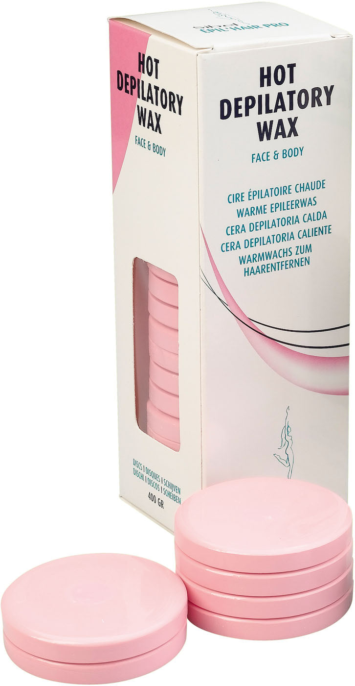 Sibel Èpilhair pro Wieder Verwendbares Heißwachs Scheiben Maxi PRO Rosa 400 Gr