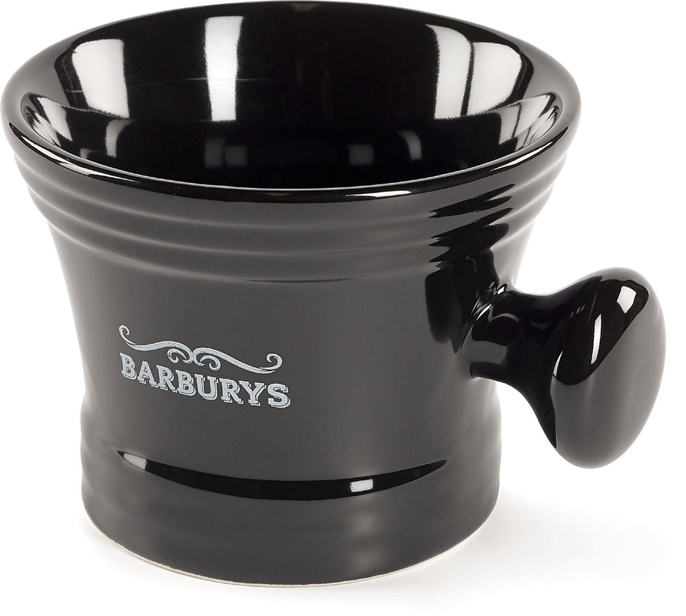 Barburys Garibaldi Rasierschale aus Porzellan Schwarz