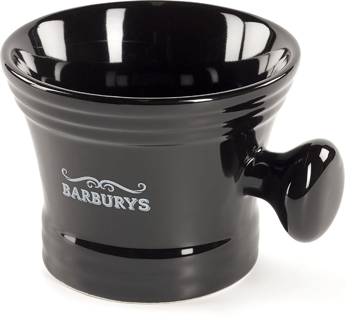 Barburys Garibaldi Rasierschale aus Porzellan Schwarz