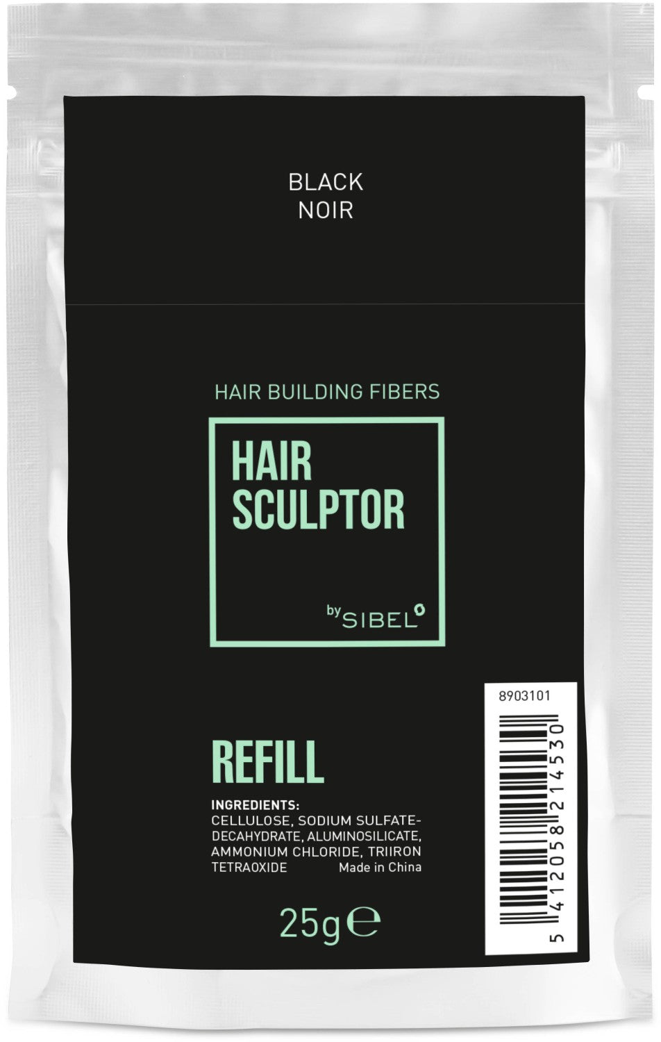 Hair Sculptor Haarverdichtungsfasern Nachfüllpackung Schwarz 25 g