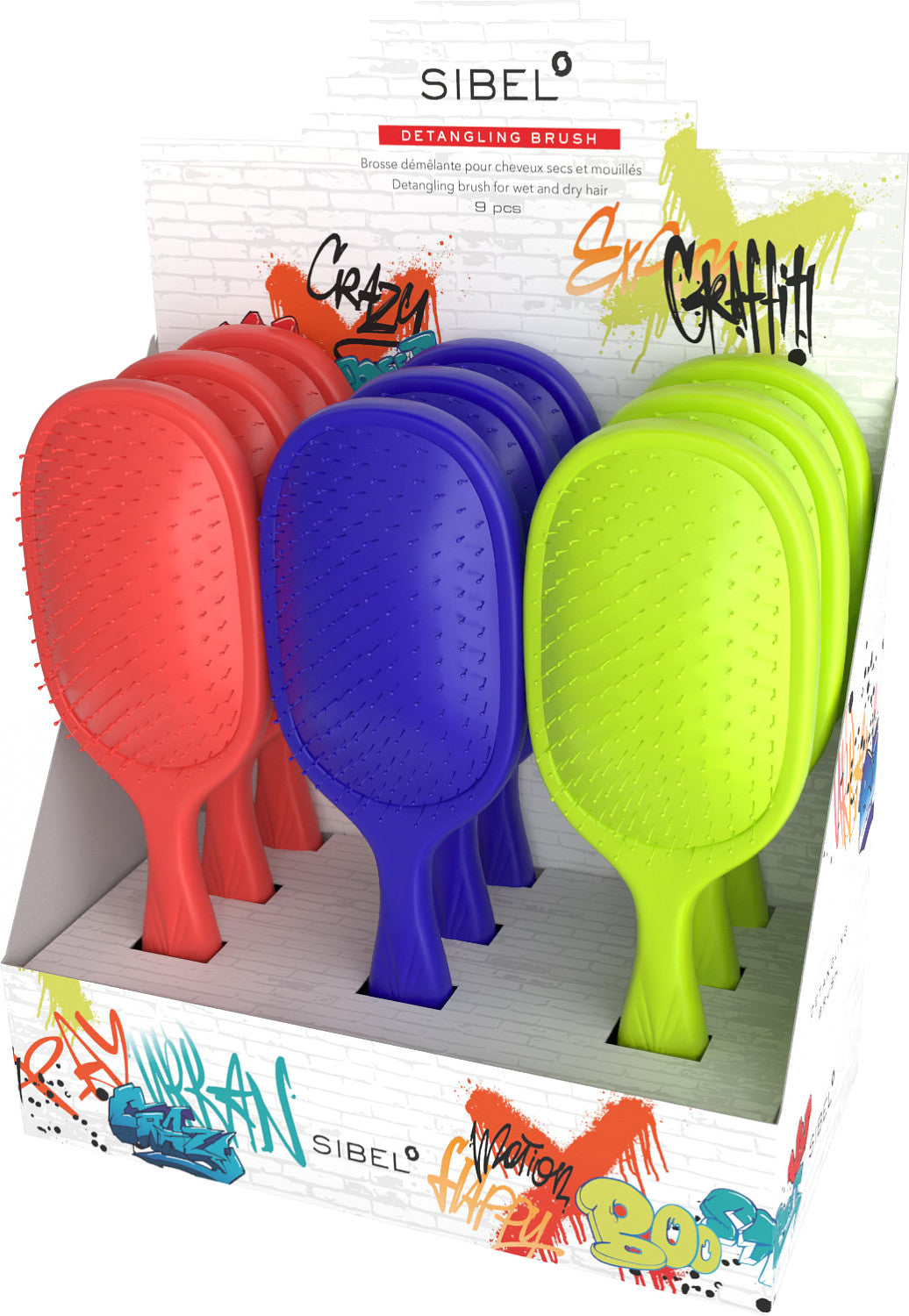 Sibel Wet Brush Graffiti FW25 9 er Display