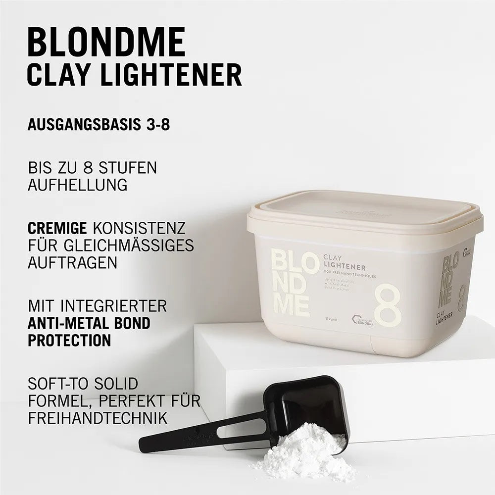 Schwarzkopf Blondme CLAY Lightener 8 Aufheller 350g