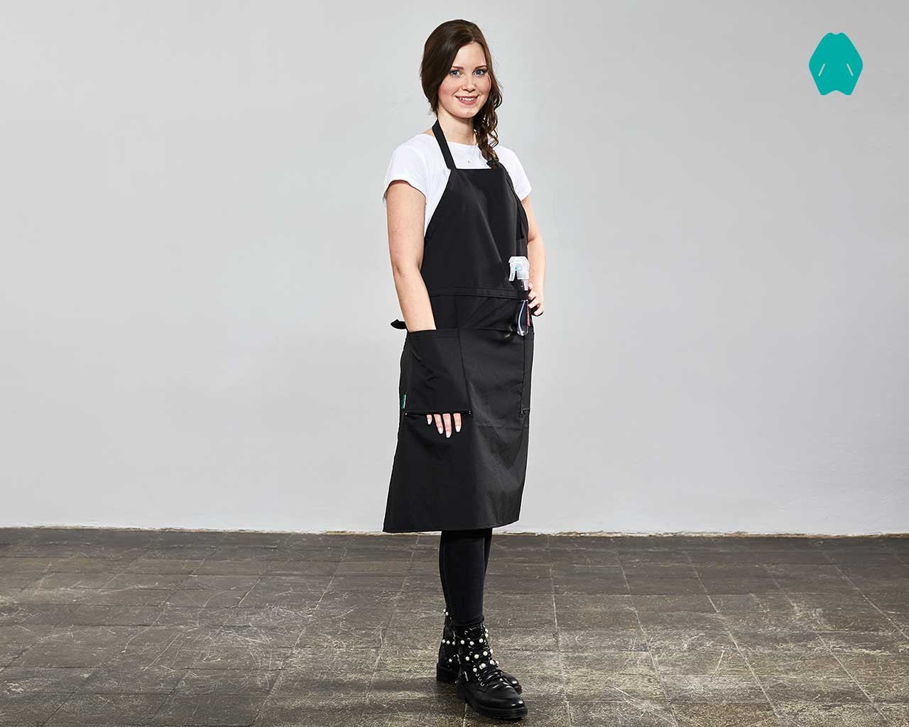 Trend Design Nano Färbeschürze Uni Schwarz