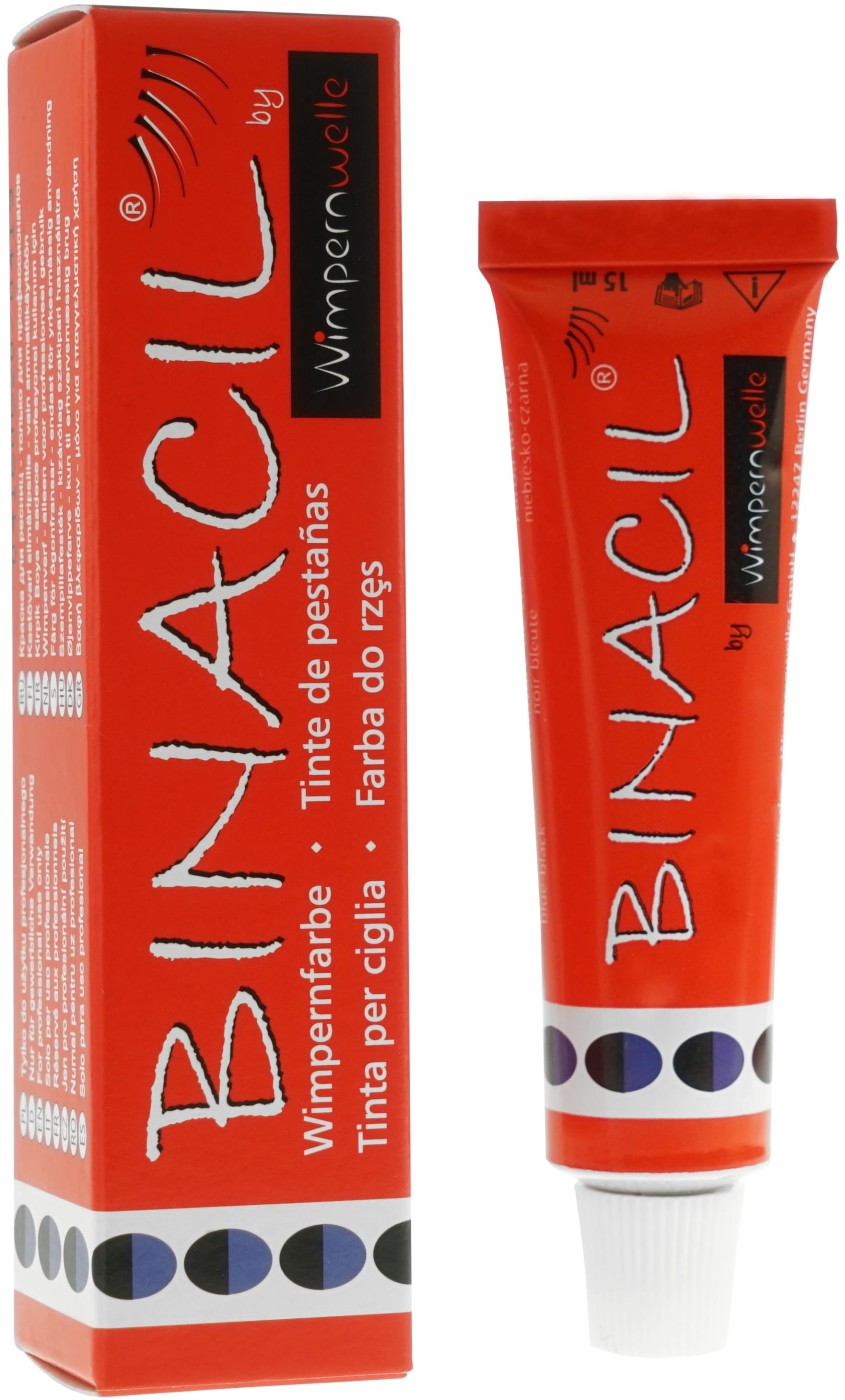 Wimpernwelle BINACIL Wimpern und Augenbrauenfarbe blauschwarz