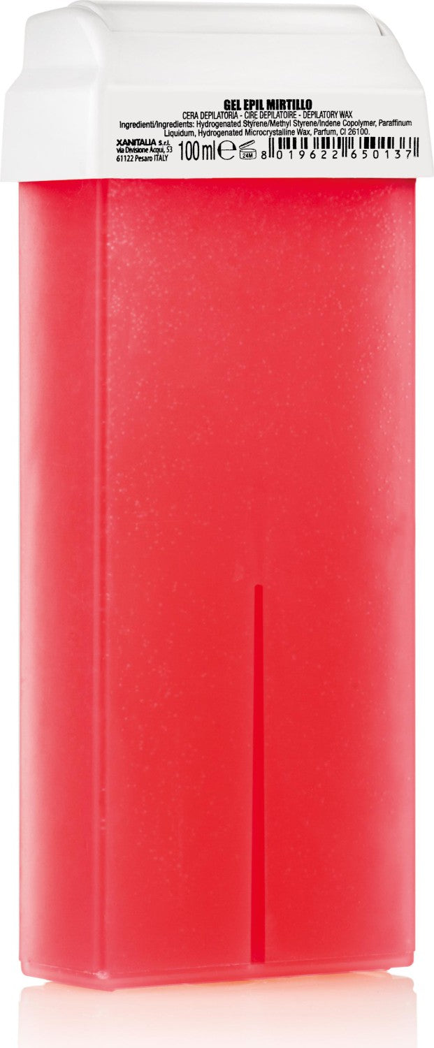 XanitaliaPro Fettlöslicher Enthaarungswachs Refill Roll On 100 ml Blaubeere