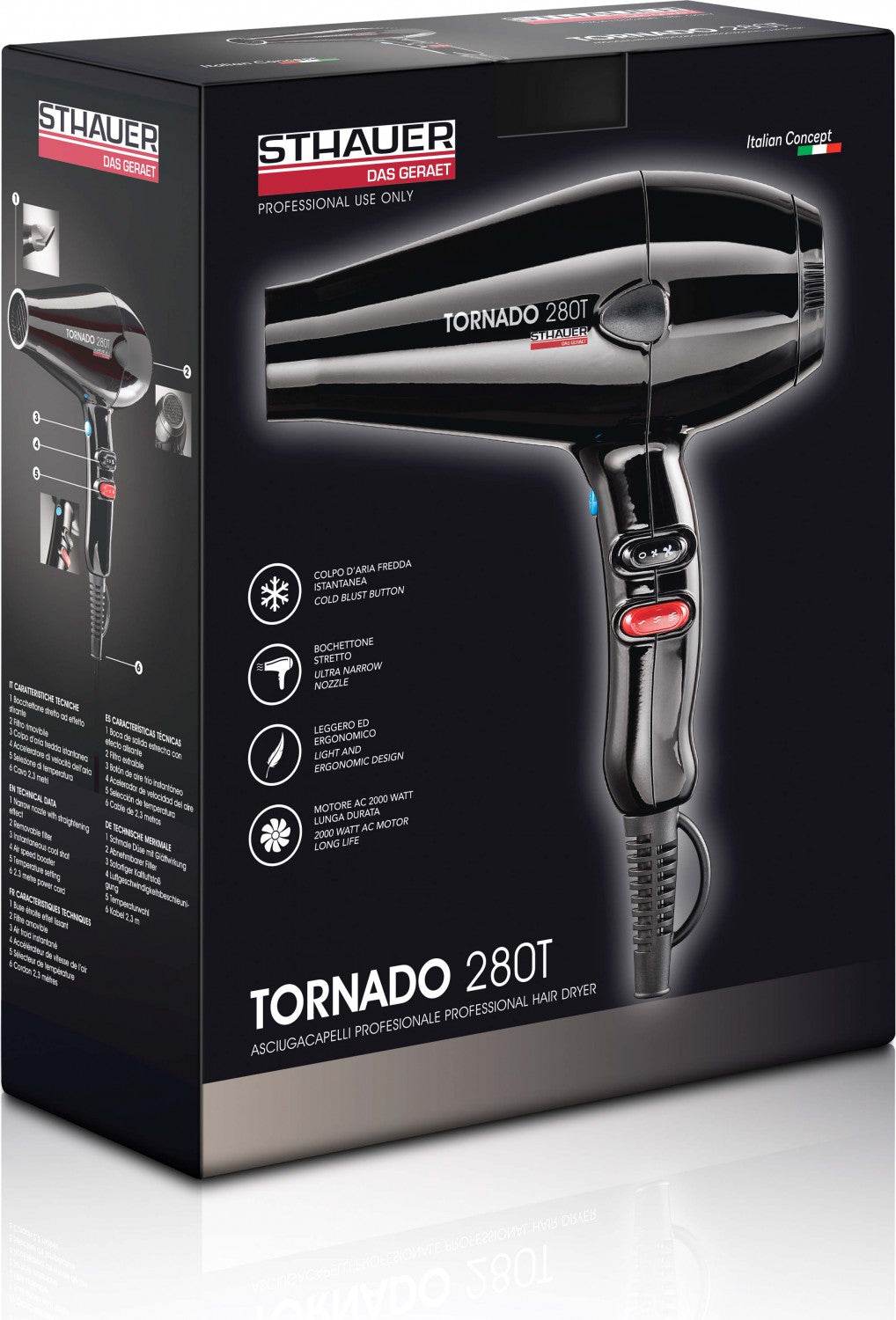 XanitaliaPro Tornado 280T von Sthauer in Schwarz