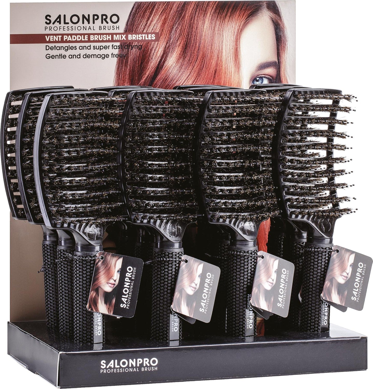XanitaliaPro Salon Pro Vent Paddle Brush Mix