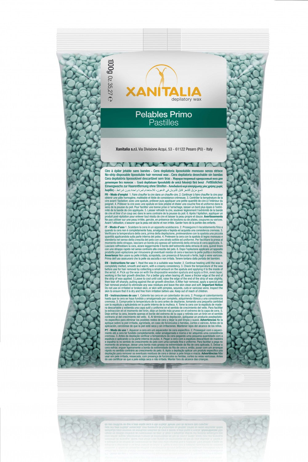 XanitaliaPro Brasilian System Wax Perlen Aloe Vera 1000g