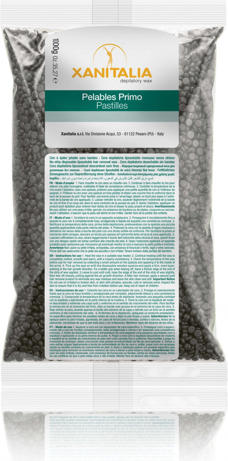 XanitaliaPro Brasilian System Wax Perlen Schwarz 1000g