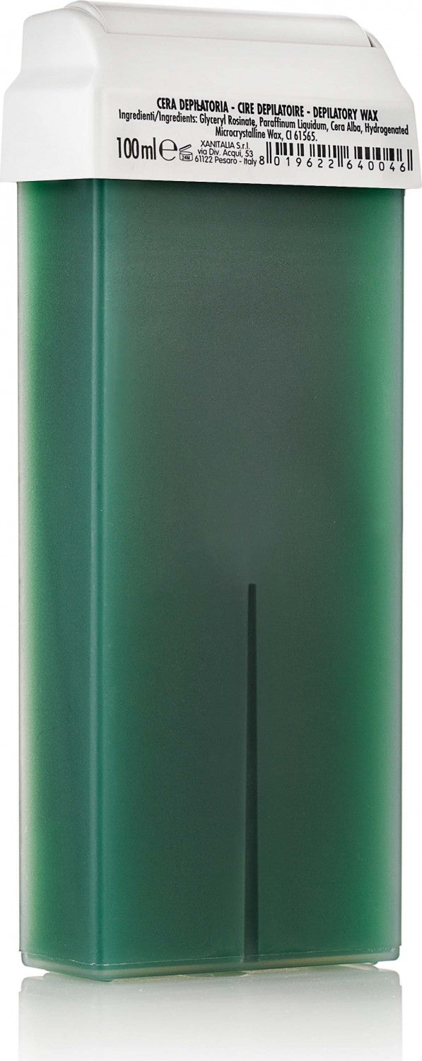 XanitaliaPro Fettlöslicher Enthaarungswachs Refill Wax Roll On 100 ml Chlorophyll