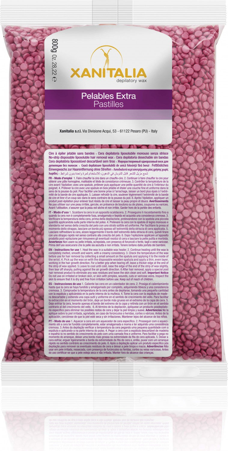 XanitaliaPro Film Wax Pelables Extra Brasilian System Crème Rose 800 g