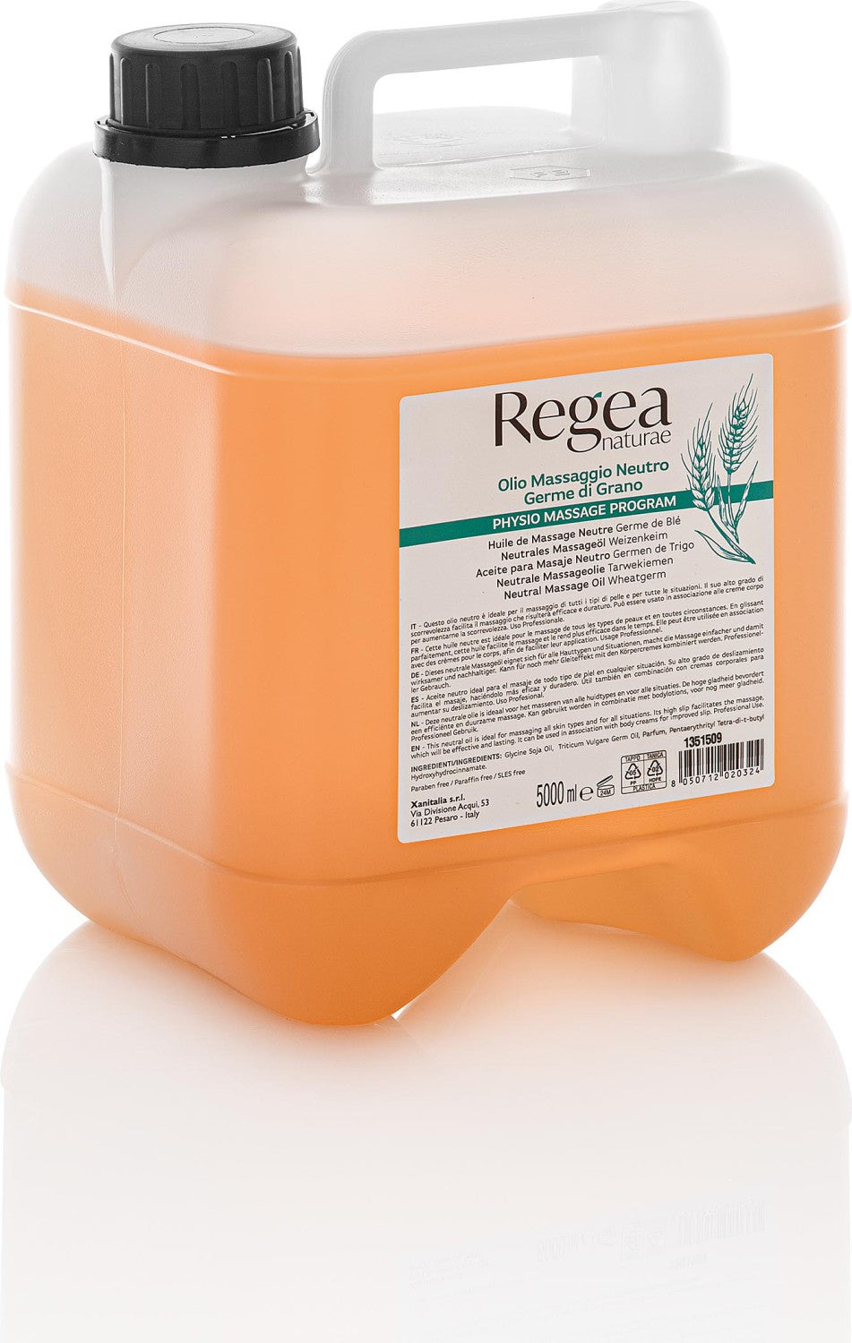 XanitaliaPro Regea Neutrales Massageöl Weizenkeim 5000 ml