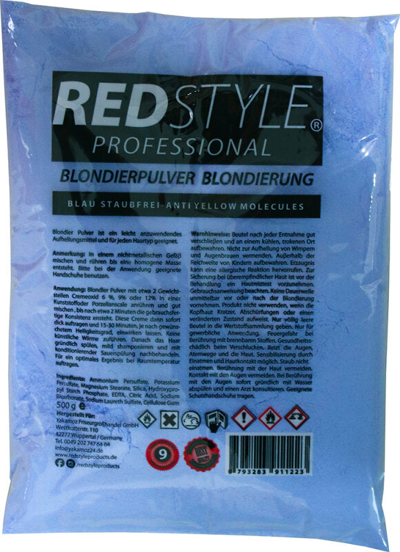 Redstyle Professional Blondierpulver blau, 500g